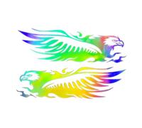 Motorcycle Stickers and Decals - Bold Eagle Graphic, Reliable Adhesive Hold, Waterproof Protective Finish, Long Lasting Patch for Bikers, Vehicle Personalization Decal for Helmet, Scooter, Laptop