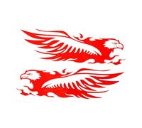 Motorcycle Stickers and Decals - Bold Eagle Graphic, Reliable Adhesive Hold, Waterproof Protective Finish, Long Lasting Patch for Bikers, Vehicle Personalization Decal for Helmet, Scooter, Laptop