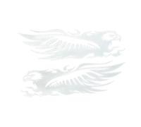 Motorcycle Stickers and Decals - Bold Eagle Graphic, Reliable Adhesive Hold, Waterproof Protective Finish, Long Lasting Patch for Bikers, Vehicle Personalization Decal for Helmet, Scooter, Laptop
