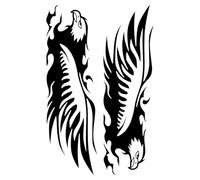 Motorcycle Stickers and Decals, Car Stickers Eagle Design, 8 Inches Self-Adhesive Patch with Reflective Tape, Vinyl Vintage Decoration with Strong Adhesion, Truck Helmet Dirt Laptop Scooter Vehicle