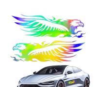 Motorcycle Stickers, Car Decals, Eagle Design, Vintage Reflective, Waterproof Self-Adhesive Patch, 9.06x5.71 Inches Large Size, Ideal for Vehicles, Bike, Scooter, Dirt, Laptop, Truck Decoration