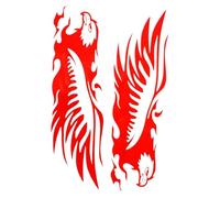 Motorcycle Stickers Decals, Eagle Design Reflective Vinyl, 23x14.5cm Waterproof Self Adhesive Patch Set, Vintage Vehicle Decor Graphics, Bike Car Laptop Styling Accessory for Outdoor Personalization