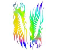 Motorcycle Stickers, Eagle Design, Reflective Material Waterproof Coating Vintage Aesthetic Self-Adhesive Backing Easy Application, Tape Reflective for Bike Dirt Helmet Vehicles Truck Laptop