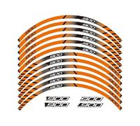Motorcycle Stickers Reflective Wheel 12 X Thick Edge Outer Rim Sticker For Kawasaki Z900 Z 900 Spare Parts(Type E)
