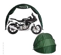 Motorcycle Storage Shelter Cover For Motorbikes and Moped - Large Outdoor Waterproof Wall-Mounted Folding Shelter Storage Cover For Scooters and Motorbikes - Motor Bike Outside Protective Rain Cover