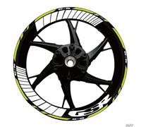 Motorcycle Strips Front Rear Stickers for Suzuki GSR 750 600 400 Reflective Waterproof Wheel Decals Wheel hub Sticker(Color16)
