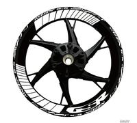 Motorcycle Strips Front Rear Stickers for Suzuki GSR 750 600 400 Reflective Waterproof Wheel Decals Wheel hub Sticker(Color21)