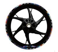 Motorcycle Strips Front Rear Stickers for Suzuki GSR 750 600 400 Reflective Waterproof Wheel Decals Wheel hub Sticker(Color29)