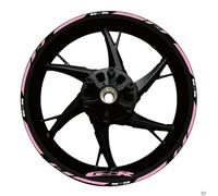 Motorcycle Strips Front Rear Stickers for Suzuki GSR 750 600 400 Reflective Waterproof Wheel Decals Reflective Rim Tape(Color9)