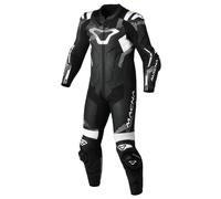 Motorcycle Suit Leather Man Macna Armadyl 1pc Black / White