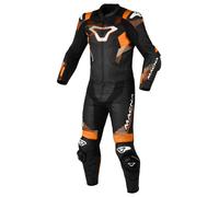 Motorcycle Suit Leather Man Macna Armadyl 2pc Black / Orange