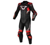 Motorcycle Suit Leather Man Macna Armadyl 2pc Black / Red