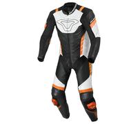 Motorcycle Suit Leather Man Macna Varshall 1pc Black / Orange