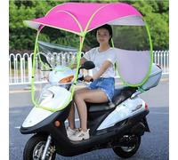 Motorcycle Sun Shade Cover, Mobility Scooter Rain Cover Canopy, Universal Motor Scooter Umbrella Mobility Sun Shade Waterproof Scooter Umbrella Transparent,Pink,B Style