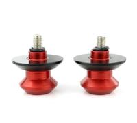 motorcycle swingarm spool For Z900 2017 2018 2019 2020 Motorcycle 8MM CNC Aluminum Alloy Swing Arm Spool Swingarm Stand Bobbins(Red-4)