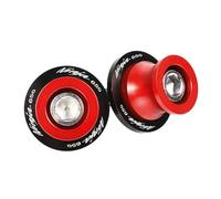 motorcycle swingarm spool Swingarm Spools Universal Motorcycle Frame Swingarm Spools Sliders Stand Universal 8mm For Zx6R Z800 Z1000R Er6N/F Little 650(Red)