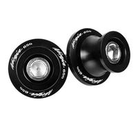 motorcycle swingarm spool Swingarm Spools Universal Motorcycle Frame Swingarm Spools Sliders Stand Universal 8mm For Zx6R Z800 Z1000R Er6N/F Little 650(Black)