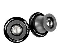 motorcycle swingarm spool Swingarm Spools Universal Motorcycle Frame Swingarm Spools Sliders Stand Universal 8mm For Zx6R Z800 Z1000R Er6N/F Little 650(Grey)