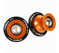 motorcycle swingarm spool Swingarm Spools Universal Motorcycle Frame Swingarm Spools Sliders Stand Universal 8mm For Zx6R Z800 Z1000R Er6N/F Little 650(ORANGE)