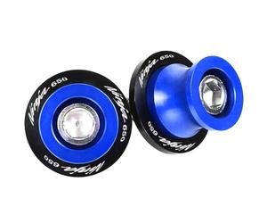 motorcycle swingarm spool Swingarm Spools Universal Motorcycle Frame Swingarm Spools Sliders Stand Universal 8mm For Zx6R Z800 Z1000R Er6N/F Little 650(Blue)