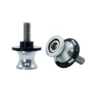 Motorcycle Swingarm Spools Slider 10MM Stand Screw Paddock Suitable For Z750 Z 750 2007-2011(Silver)