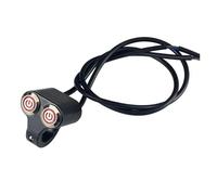 Motorcycle Switch 1pc Motorcycle Headlight Hazard Brake Light Switch Replacement 7/8in Aluminum Handlebar Double Control Button(Red)