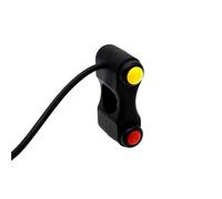 Motorcycle Switch 22mm Motorcycle 2 Button Switches Handlebar Mount Headlight Turn Signal Lamp Fog Lights Horn ON OFF Start Ignition Buttons Universal(Manual return)