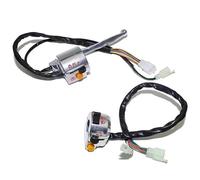 Motorcycle Switch 22MM Motorcycle Scooter Ebike Right Left Handlebar Switch Drum Brake Horn Fog Lamp Lighting Universal(R With L Without)