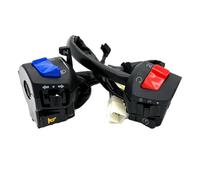Motorcycle Switch 22mm Motorcycle Switch Horn Button Turn Signal Electric Fog Light Start Handlebar Controller(1 pair)