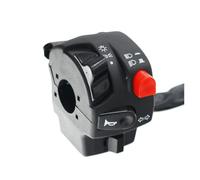 Motorcycle Switch 22mm Motorcycle Switches Motorbike Horn Button Turn Signal Electric Fog Lamp Light Start Handlebar Controller Switch(Left)