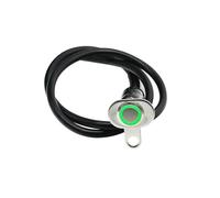 Motorcycle Switch 3 Color Lights Motorcycle Switch ON-OFF Handlebar Adjustable Mount Waterproof Switches Button DC12V Headlight(Green Manual return)