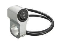 Motorcycle Switch 7/8in Motorcycle Handlebar Headlight Switch Aluminum Alloy Three-position Waterproof Fog Spotlight Retro Moto Parts Supplies(Silver 3 line)