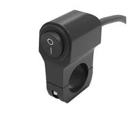 Motorcycle Switch 7/8in Motorcycle Handlebar Headlight Switch Aluminum Alloy Three-position Waterproof Fog Spotlight Retro Moto Parts Supplies(Black 2 line)