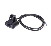 Motorcycle Switch Aluminum Alloy 12V Motorcycle Handlebar Control Switch Dual Button Headlight Flasher Speaker(A2)