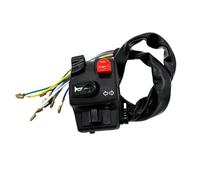 Motorcycle Switch Button 22mm Universal Motorcycle Handlebar Switches Horn Button Turn Signal Electric LampLight Start Handlebar Controller Button Switch(3)
