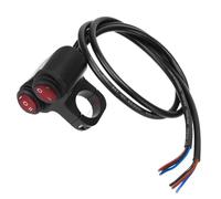 Motorcycle Switch Control Button Handlebar Light Switch On/Off Fog Spot 12V Motorcycle Accessories Headlight Handlebar(Double switch)