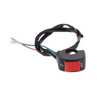 Motorcycle Switch Control Handlebar 12V Motorcycle Light Button ON/OF Switch 7/8in Motorbike 2-Wire Handlebar Lighting On/Off Button Switch For Headlight Fog Light(2)