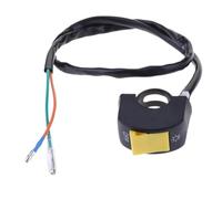 Motorcycle Switch Control Handlebar 12V Motorcycle Light Button ON/OF Switch 7/8in Motorbike 2-Wire Handlebar Lighting On/Off Button Switch For Headlight Fog Light(3)