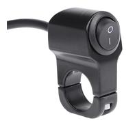 Motorcycle Switch Control Handlebar 7/8in Aluminum Alloy Motorcycle Handlebar Headlight ON/OFF Switch Scooter ATV 2-Wire Black Fog Spotlight(2)