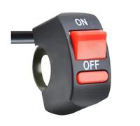 Motorcycle Switch DC12V/10A Universal Motorcycle Handlebar Flameout Switch ON OFF Button For Moto Motor ATV Bike Black 2-wire Warning