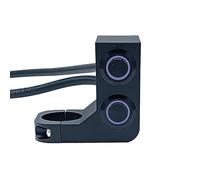 Motorcycle Switch Double Button Motorcycle LED Head Fog Light Switch Controller Turn Lamp On-off Universal For Motorbike 22mm Handle Bar(Color 7)