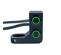 Motorcycle Switch Double Button Motorcycle LED Head Fog Light Switch Controller Turn Lamp On-off Universal For Motorbike 22mm Handle Bar(Color5)