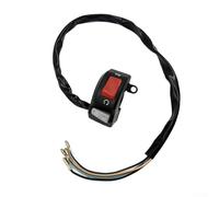 Motorcycle Switch for Fog Lights and Horns - 3-Way Kill Button, Black ABS General Fitment fit for Most Motorcycles, Electric