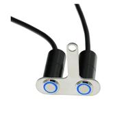Motorcycle Switch LED Motorcycle Switch ON-OFF Headlight Fog Light Horn Start Kill Handlebar Adjustable Mount Waterproof Switches Button(B)