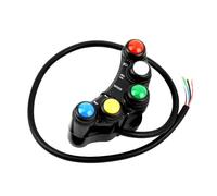 Motorcycle Switch Motorcycle 7/8"22mm Handlebar Control Switch 7 Button Headlight Turn Signal Fog Light Horn ON OFF Universal