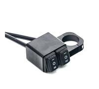 Motorcycle Switch Motorcycle ATV Handlebar On-Off Waterproof 7/8'' Button Switch Headlight Hazard Brake Fog Light CNC Aluminium Alloy(A3)
