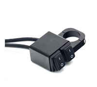 Motorcycle Switch Motorcycle ATV Handlebar On-Off Waterproof 7/8'' Button Switch Headlight Hazard Brake Fog Light CNC Aluminium Alloy(A1)