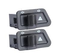 Motorcycle Switch Motorcycle Handlebar Modified On/off Double Flash Lights Turn Signal Starter Single Switch Button Motorcross Scooter(Black-2pcs)