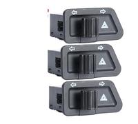 Motorcycle Switch Motorcycle Handlebar Modified On/off Double Flash Lights Turn Signal Starter Single Switch Button Motorcross Scooter(Black-3pcs)