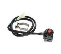 Motorcycle Switch Motorcycle Start And Kill Switch NO/OFF Horn Button Commonly Open Electrical Converter For ATV UTV Etc(Red)